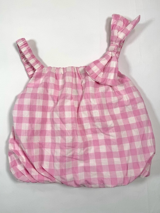 Nicole Miller New York Other - NICOLE MILLER Girls Gingham Bow Bubble Top Size 5 Preppy Cottagecore Summer
